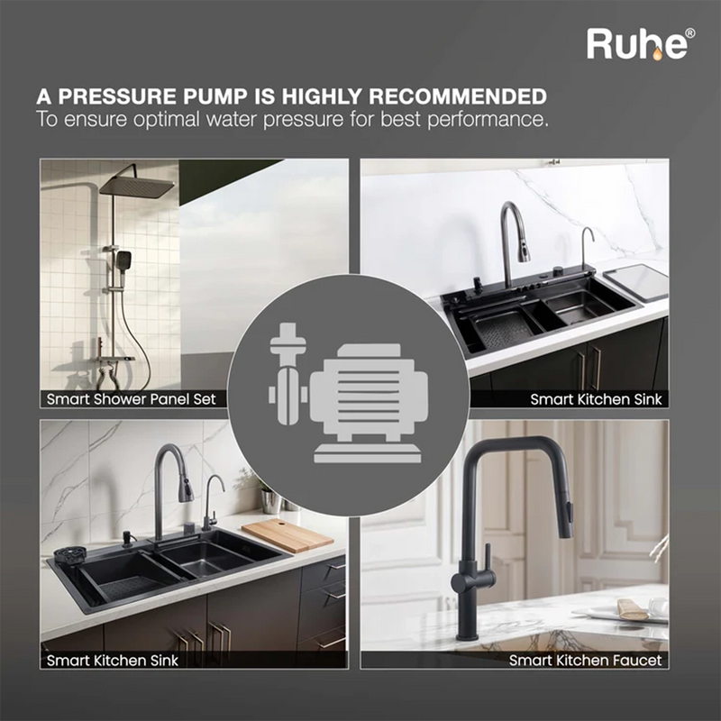 Piano Smart Kitchen Sink (30 x 18 x 9 Inches)