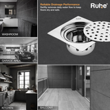 Air Flat Cut Floor Drain with Lock & Cockroach Trap