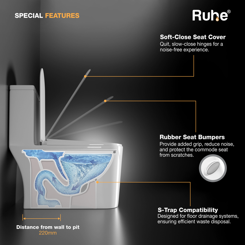 Fabia One-Piece Western Commode