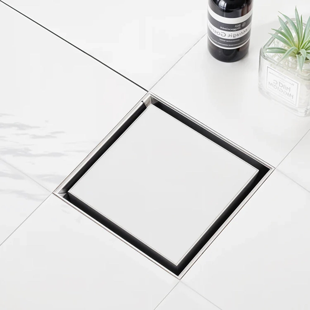 Tile-Insert Shower Drain Channel (6 x 6 Inches)