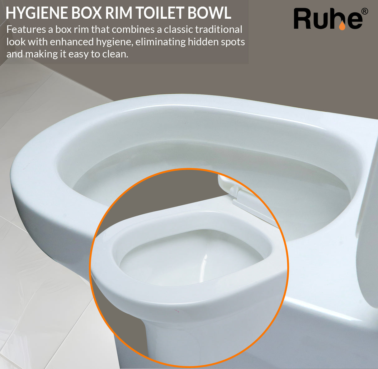 Scala One-Piece S-Trap Western Toilet / Commode (White) - by Ruhe