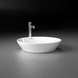 Amara Counter Wash Basin (White) - by Ruhe