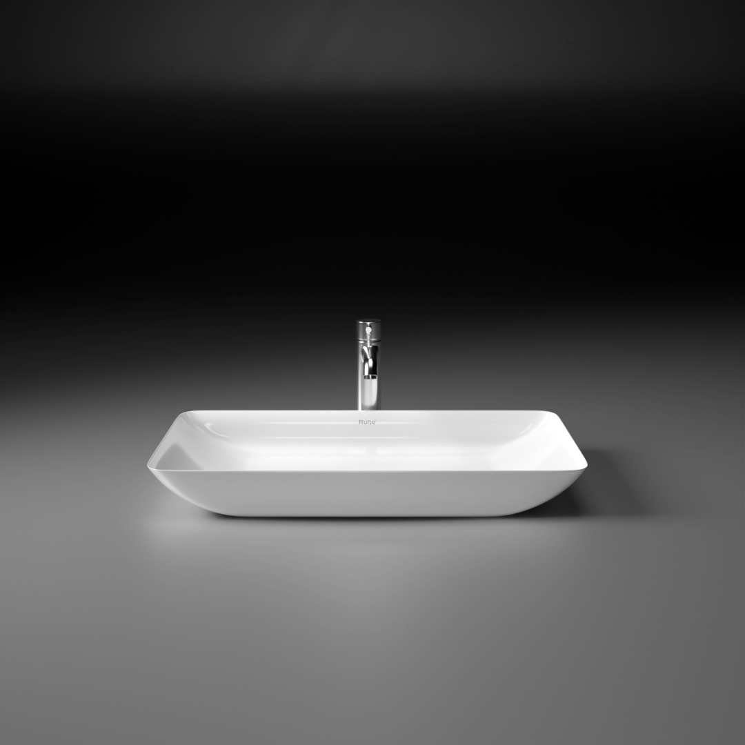 Apollo Table-Top Wash Basin (White) - by Ruhe