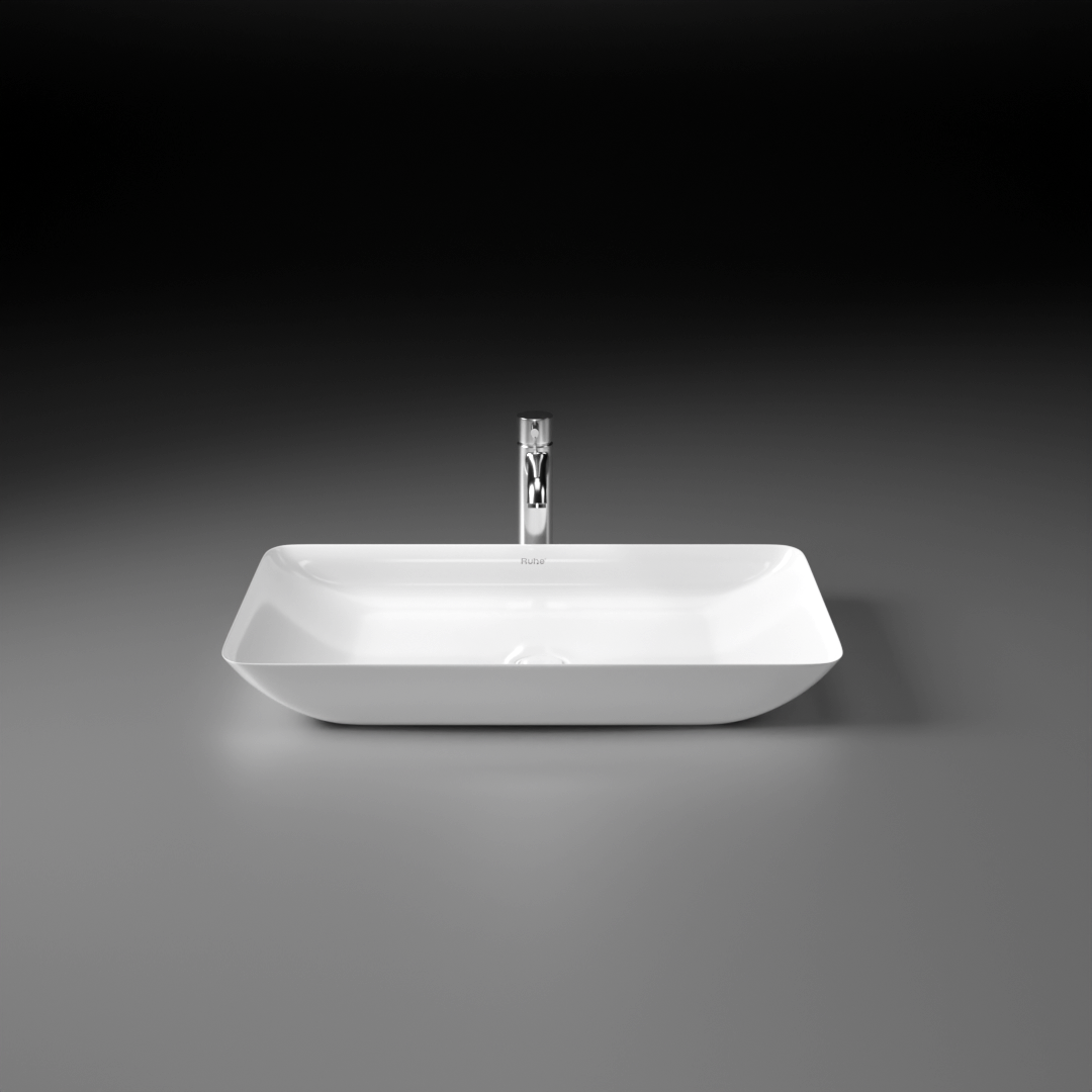 Apollo Table-Top Wash Basin (White) - by Ruhe