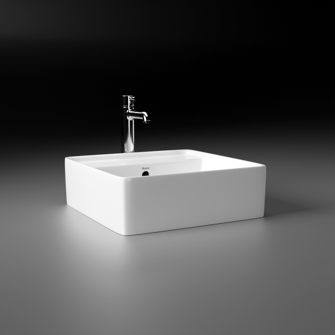 Ash Table Top Wash Basin (White) - by Ruhe