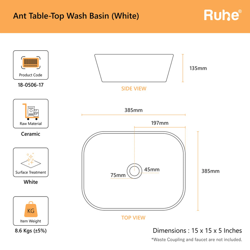 Ant Table-Top Wash Basin