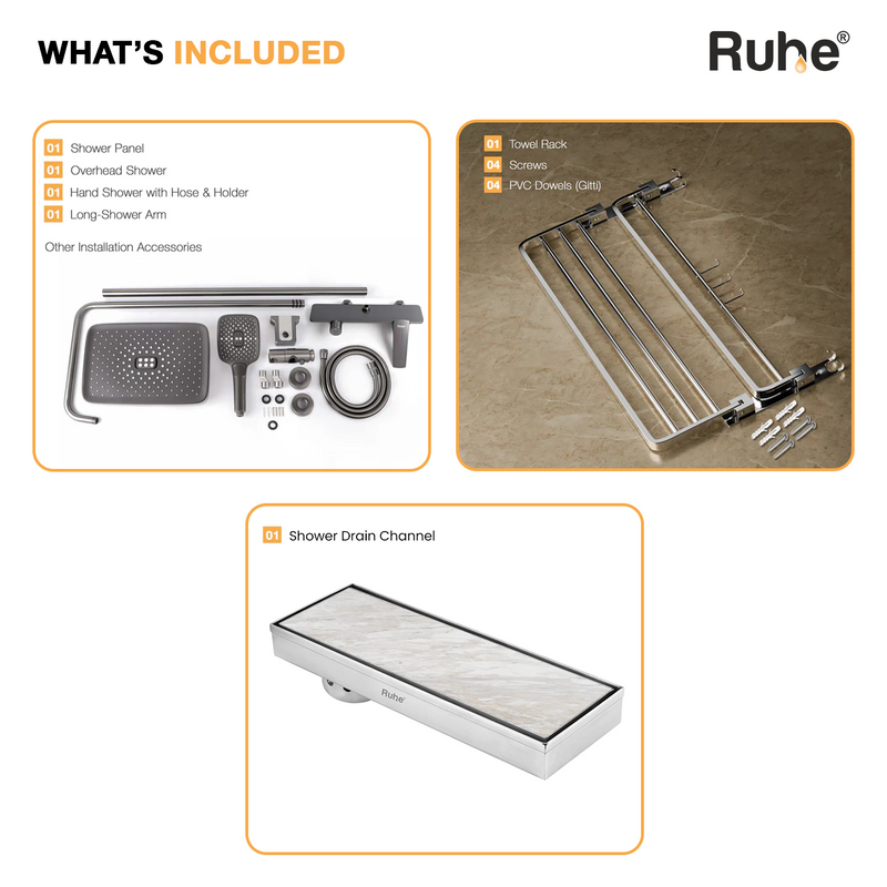 Rain Complete Shower Area Bundle