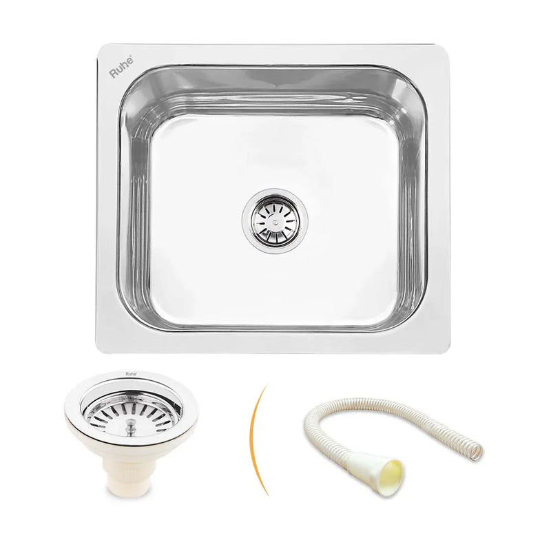 Single Bowl Premium Kitchen Sink (20 x 17 x 8 Inches)