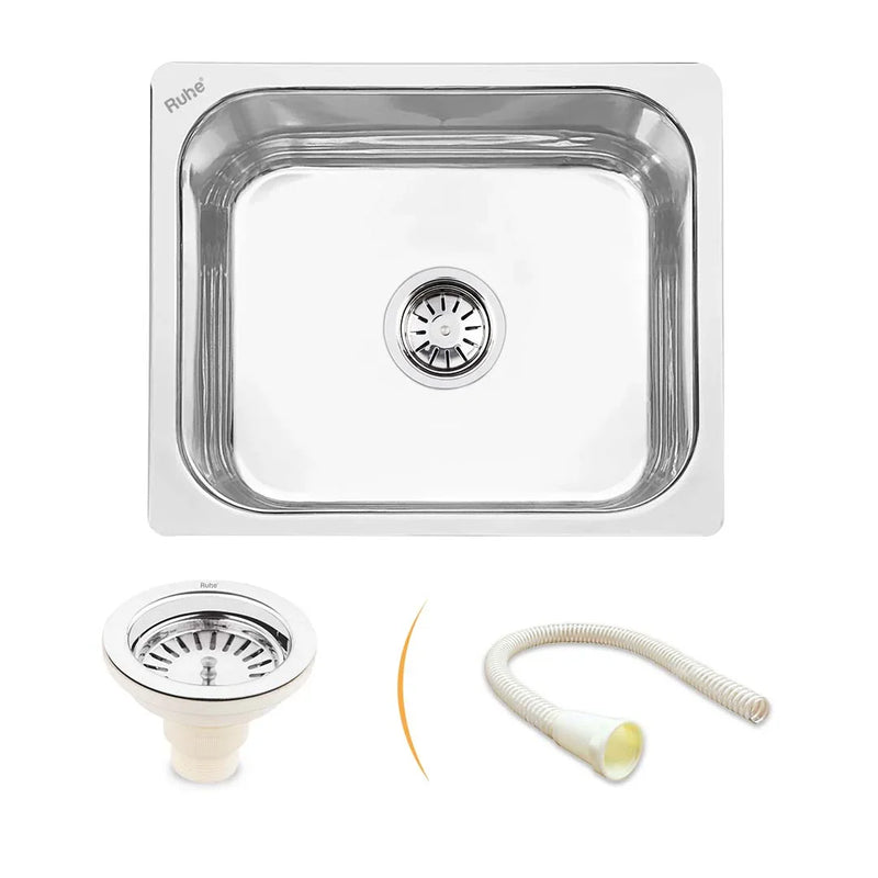 Single Bowl Premium Kitchen Sink (18 x 16 x 8 Inches)