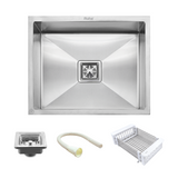 Handmade Single Bowl Kitchen Sink (21 x 18 x 10 Inches)