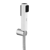 Target White Health Faucet with Dual Flow and 1 Meter 304-Grade SS Hose & Hook