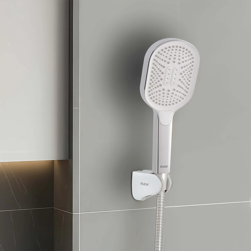 Ivory Multiflow Hand Shower with 304-grade SS Hose & Hook