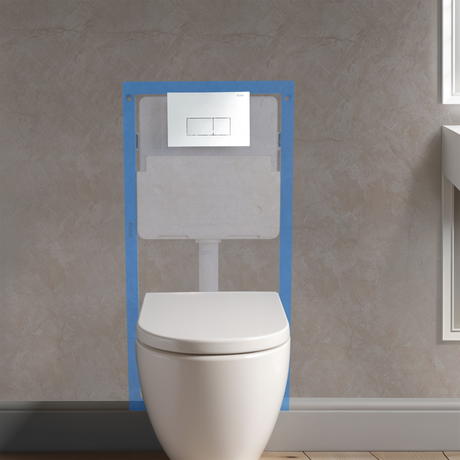 Mechanical Concealed Cistern for Western Commode with Full Frame