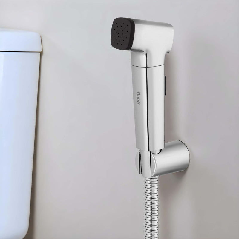 Spin Chrome Health Faucet with 360° Swivel Head and 304-Grade SS Hose & Hook