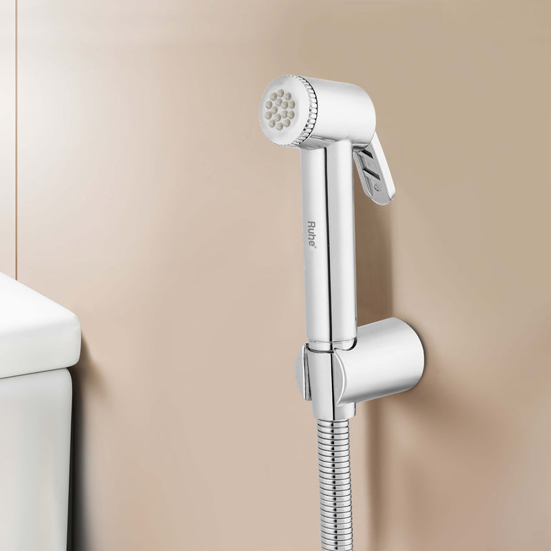 OHM Chrome Health Faucet with 304-Grade SS Hose & Hook