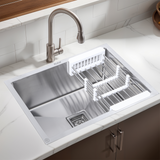 Handmade Single Bowl Kitchen Sink (21 x 18 x 10 Inches)