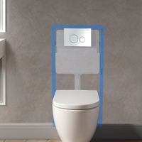 Pneumatic Concealed Cistern for Wall-Hung Commode (Full Frame)