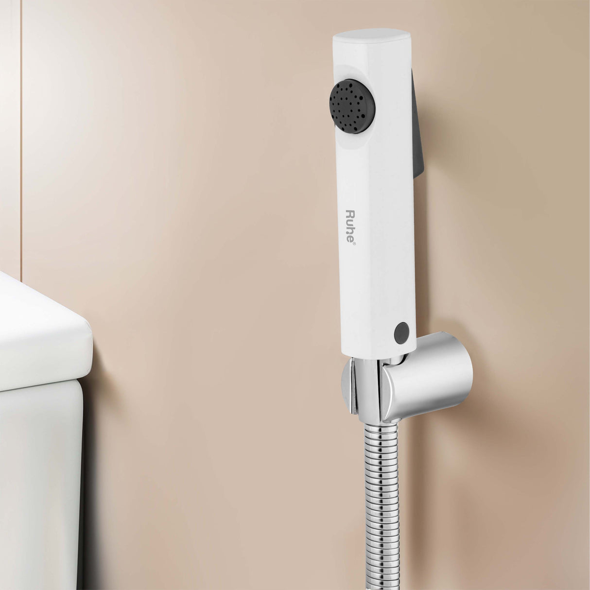 Ion White Health Faucet with 1 Meter 304-Grade SS Hose & Hook