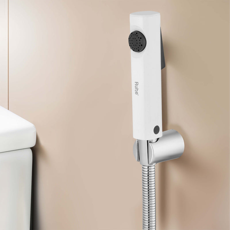 Ion White Health Faucet with 304-Grade SS Hose & Hook
