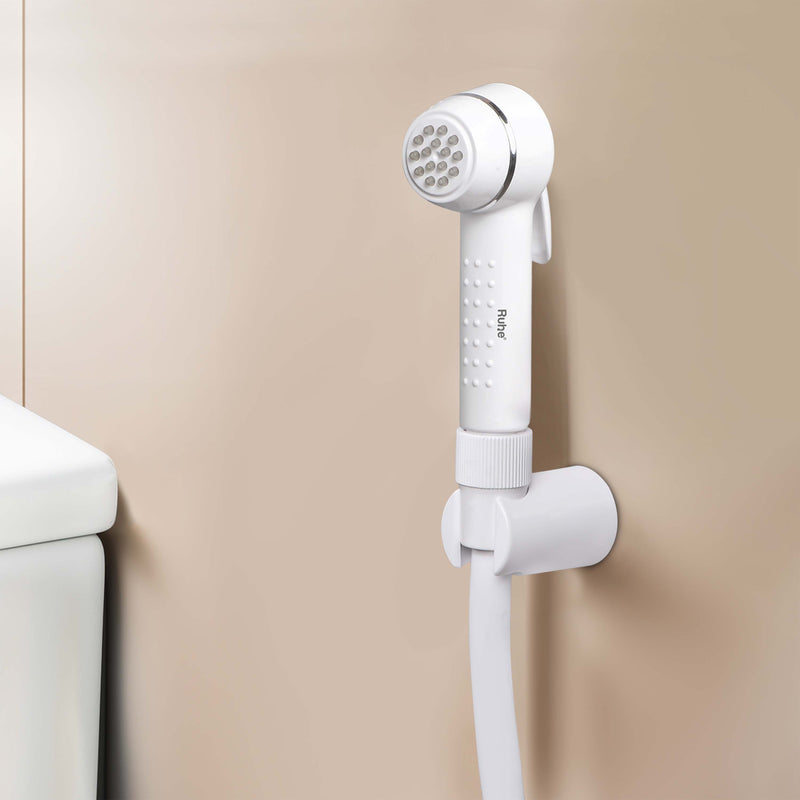 Ring White Health Faucet with Hose & Hook