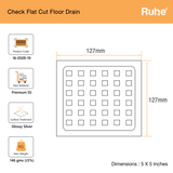 Check Square Flat Cut Floor Drain