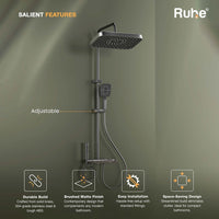 Ripple 4-Function Brass Smart Shower Panel Set