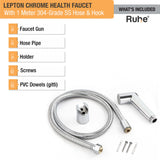 Lepton Chrome Health Faucet with 1 Meter 304-Grade SS Hose & Hook