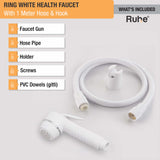 Ring White Health Faucet with 1 Meter Hose & Hook