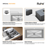 Handmade Single Bowl with Tap Hole Kitchen Sink (32 x 20 x 10 Inches) Special Features