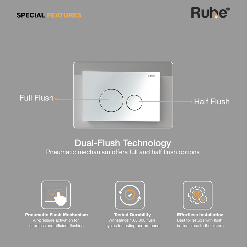 Pneumatic Concealed Cistern for Western Commode