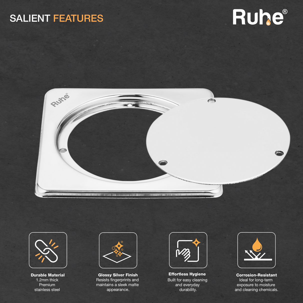 Square Clean Out Floor Drain