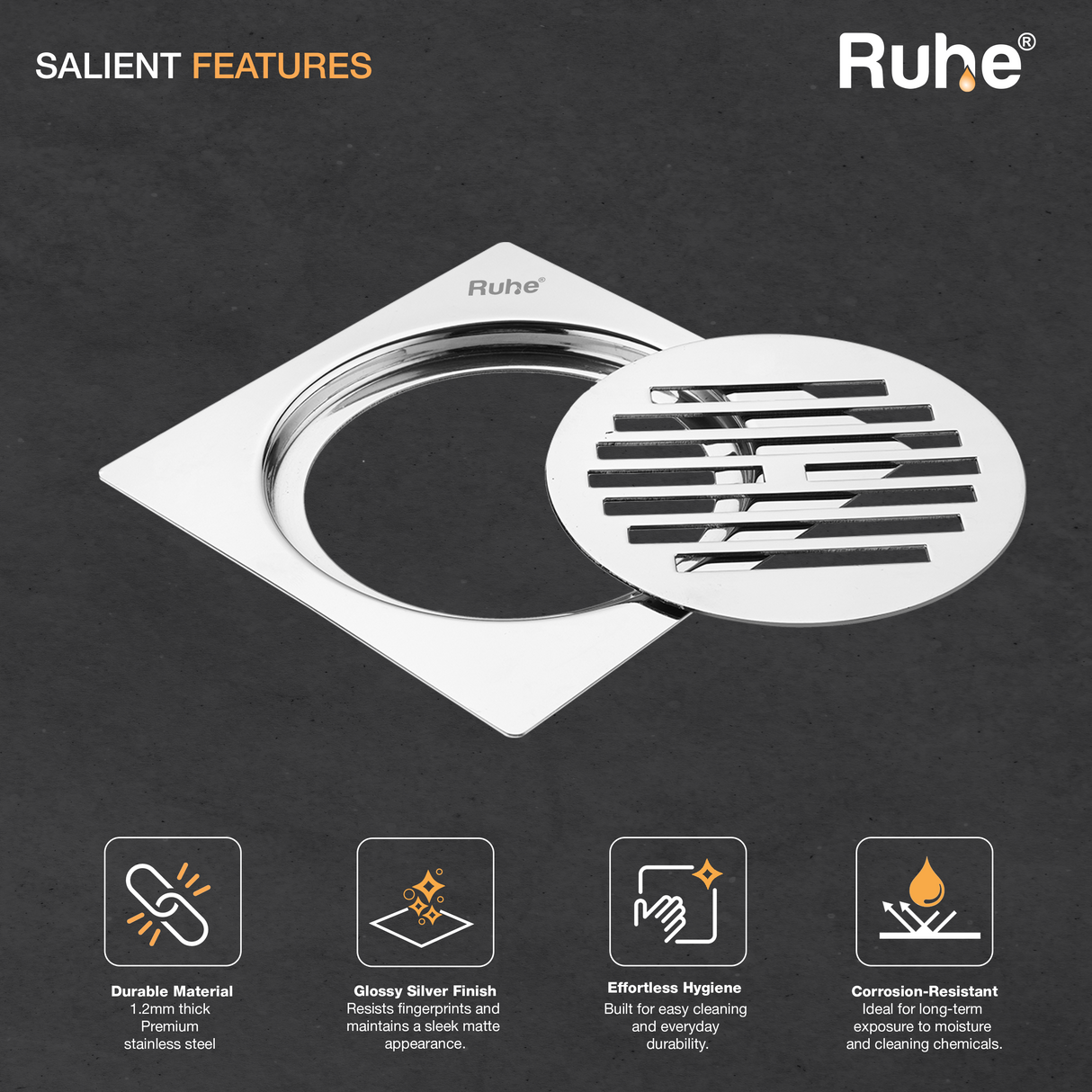 Classic Neon Flat Cut Floor Drain