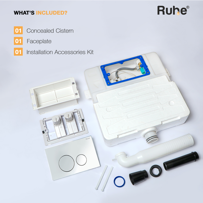 Pneumatic Concealed Cistern for Western Commode