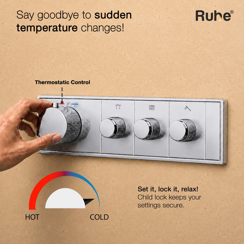 Aurora 3-Function Thermostatic Diverter