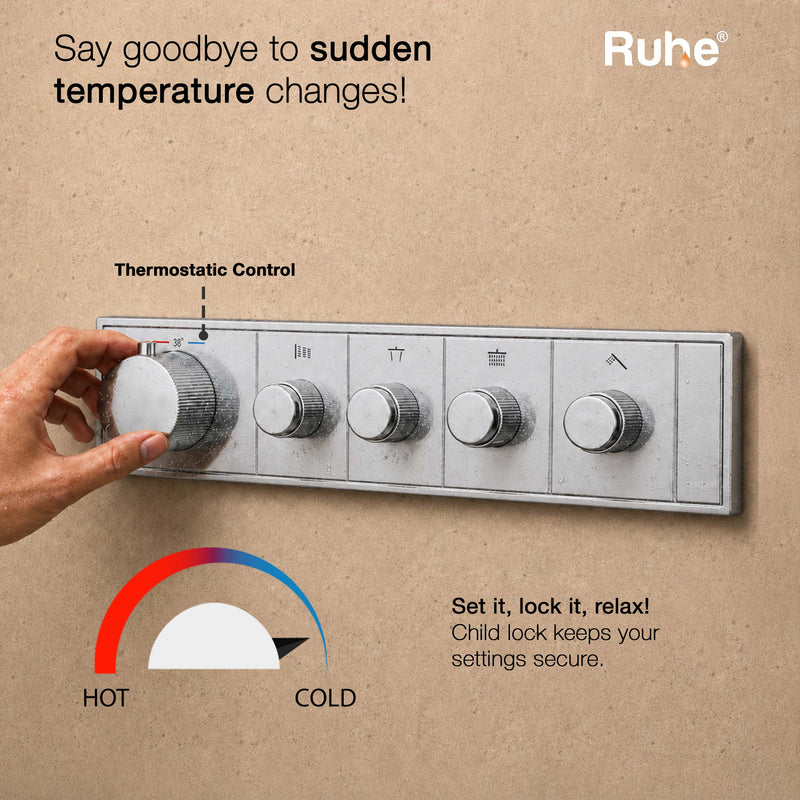 Aurora 4-Function Thermostatic Diverter