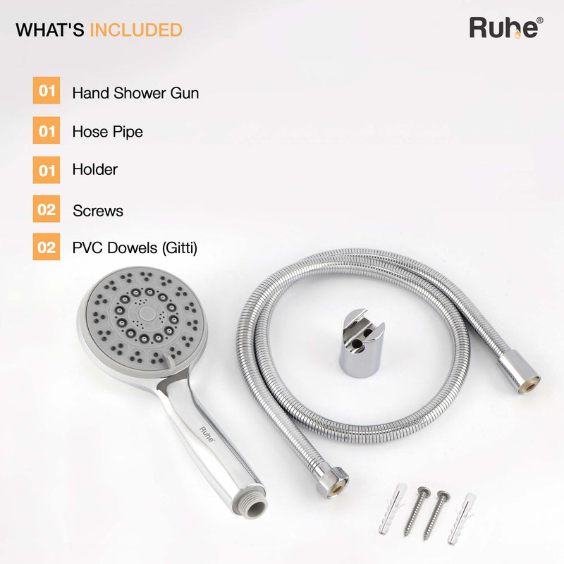 Sigma Multiflow Hand Shower with 304-grade SS Hose & Hook