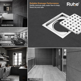 Check Square Flat Cut Floor Drain