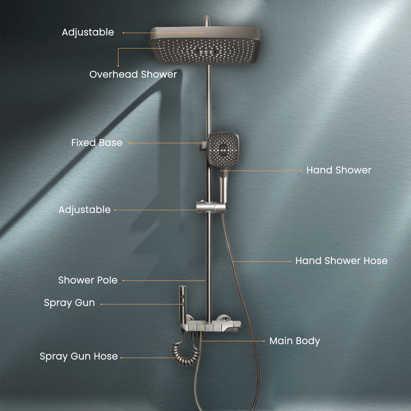 Drizzle Smart Shower Panel Set