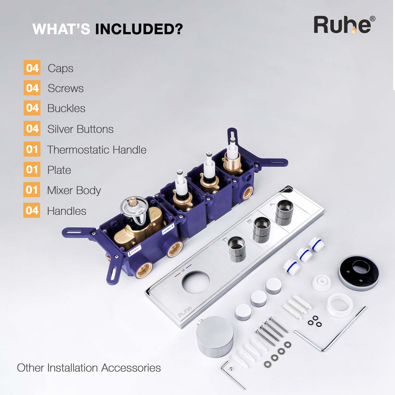 Aurora 3-Function Thermostatic Diverter