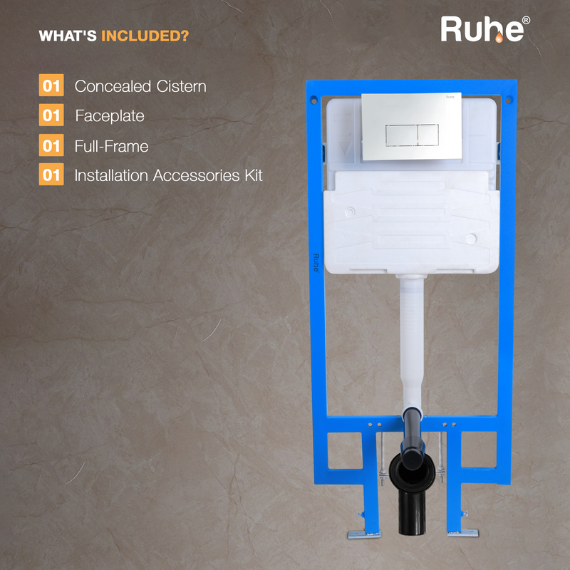 Mechanical Concealed Cistern for Western Commode with Full Frame