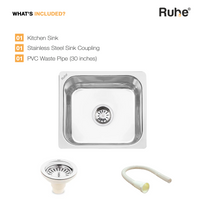 Single Bowl Kitchen Sink (16 x 14 x 6 Inches), What’s Included
