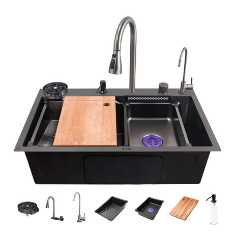 Nano 304-Grade Smart Kitchen Sink with Waterfall