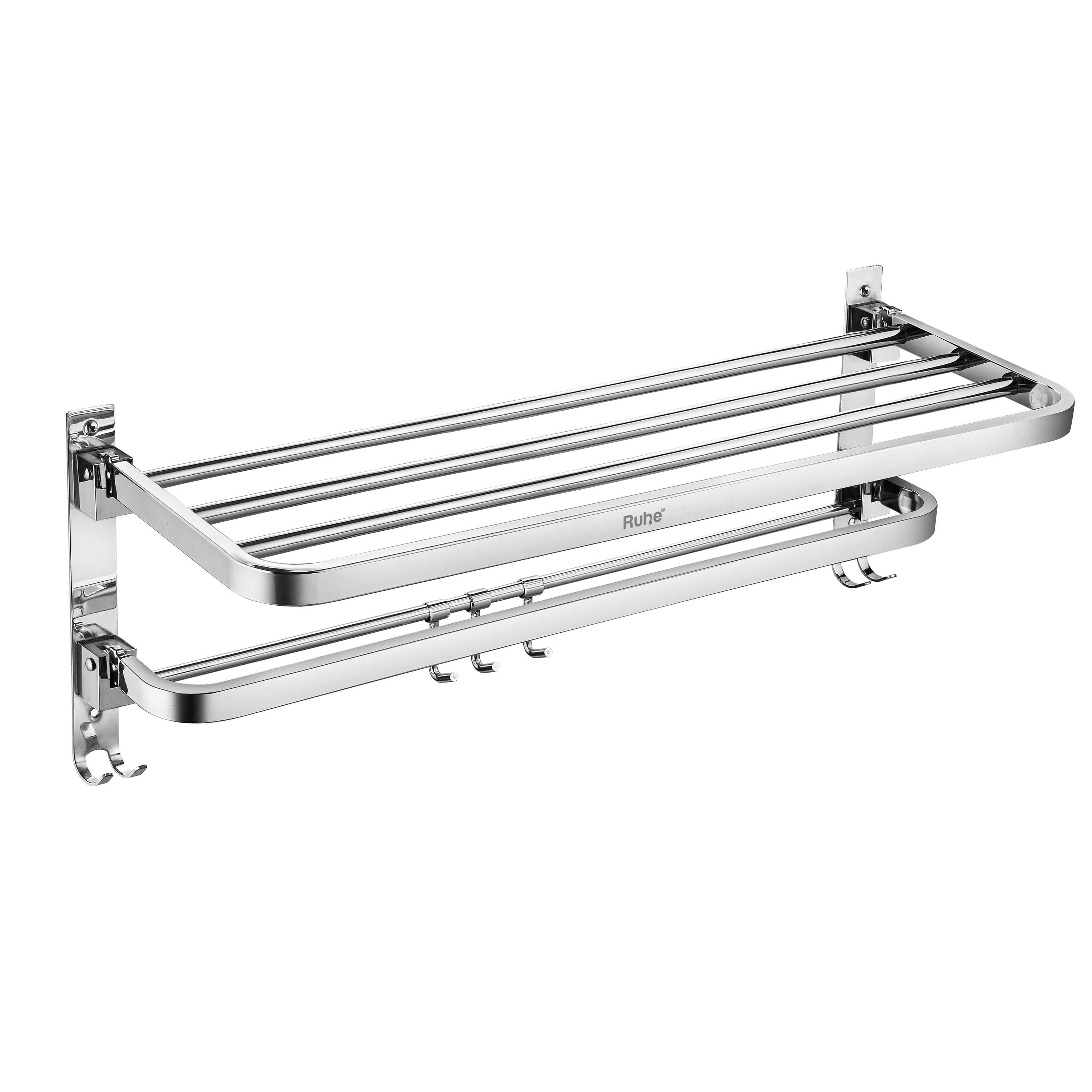 Dual Foldable Towel Rack (24 Inches)