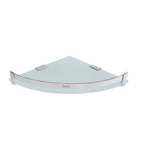 Vetra Brass Corner Glass Shelf – Chrome