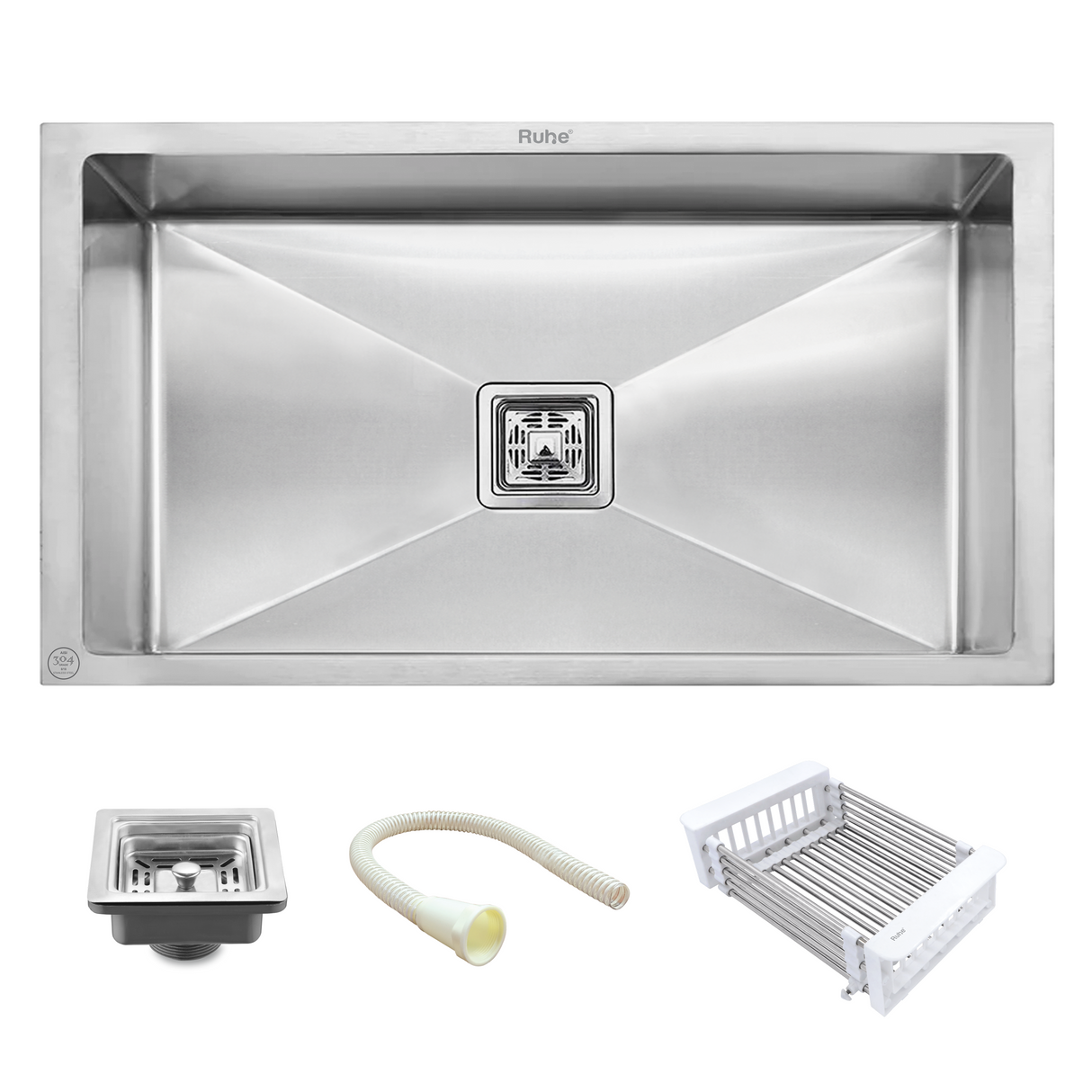 Handmade Single Bowl Kitchen Sink (32 x 20 x 10 Inches)