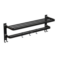 Dual Foldable Towel Rack (24 Inches)
