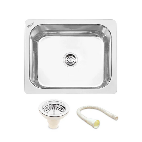 Single Bowl Kitchen Sink (26 x 20 x 9 Inches)