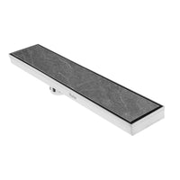 Marble-Insert 304-Grade Shower Drain Channel (4 Inches)