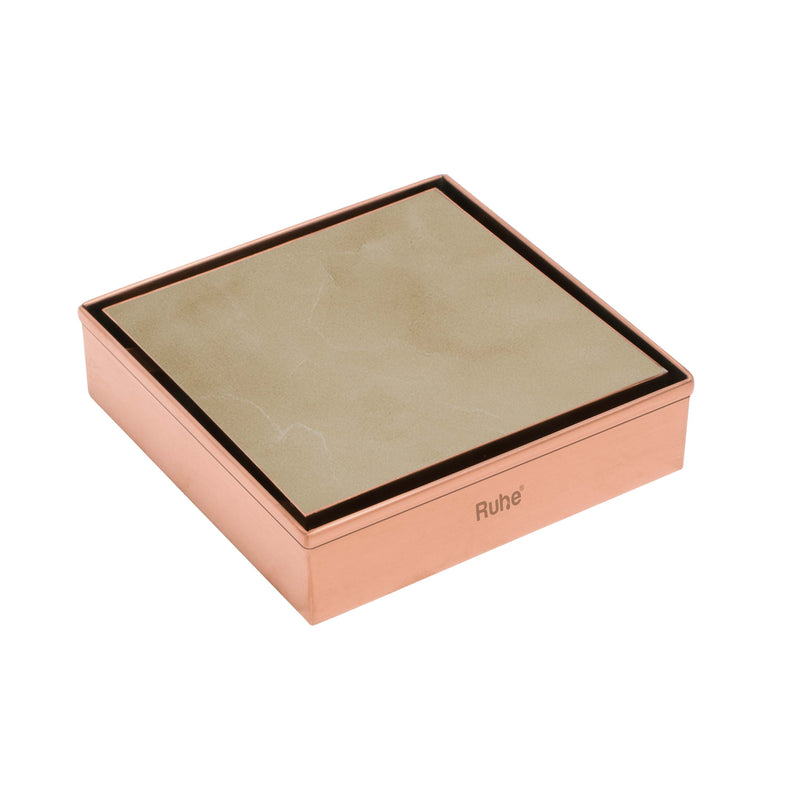 Tile-Insert Shower Drain Channel (6 x 6 Inches)