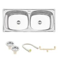 Double Bowl Kitchen Sink 304-Grade (45 x 20 x 9 Inches)